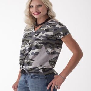 Montanaco Camouflage VNeck Tshirt S M L XL